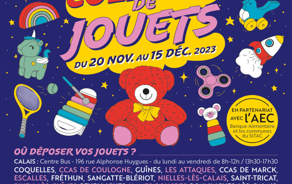 Collecte de jouets pour enfants défavorisés