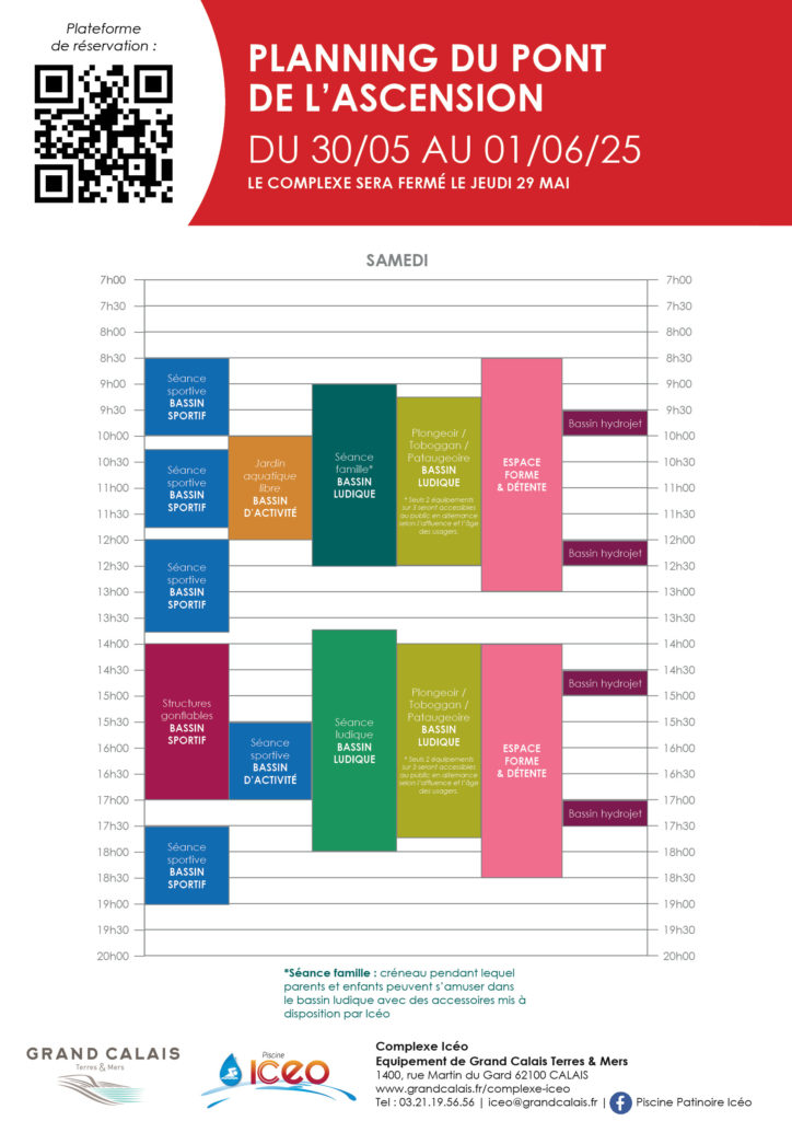 Planning de l'ascension 20252