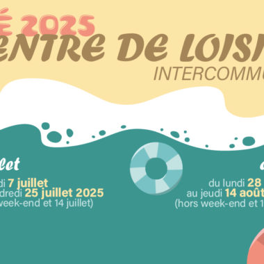 Inscription dès 3 ans pour le centre de loisirs jusqu’au 10/06 !