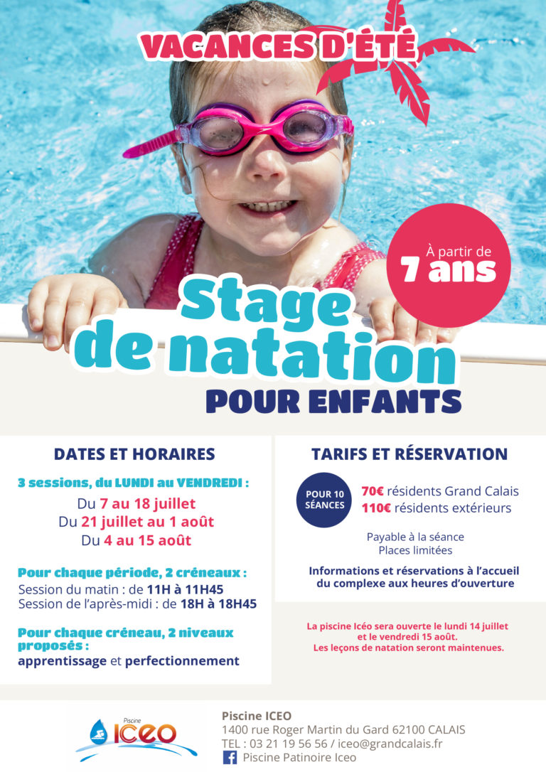 Affiche A3 - stage de natation - Eté 2025 RVB_Plan de travail 1